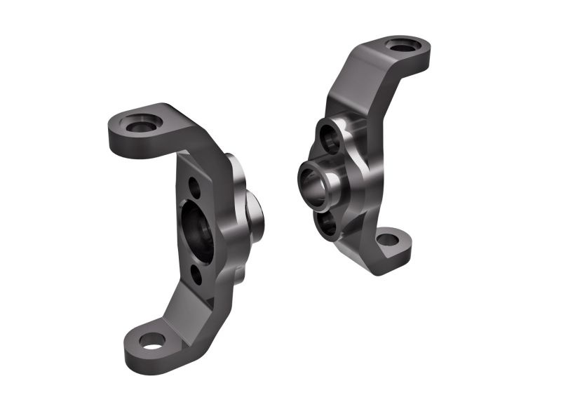 Traxxas Caster-Blocks, 6061-T6 Alu dunkelgrau eloxiert l/r 9733-GRAY
