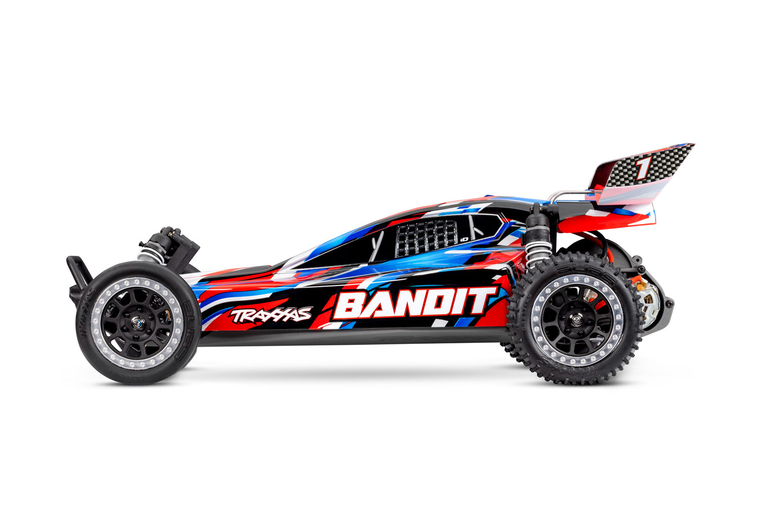 Traxxas Bandit Rot Buggy 2WD RTR mit Akku & USB-Lader 24254-8 - Abbildung 2