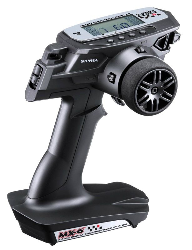 Sanwa MX-6 DRY 1x RX-391W (waterproof Empfänger) ohne Servos TX/RX 101A32571A - Abbildung 1