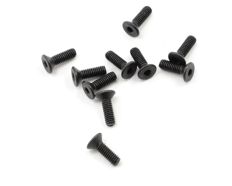 ProTek RC 2.5x8mm High Strength Flachkopfschrauben (10)  PTK-H-2102