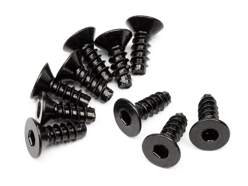 HPI Senkkopfschneidschraube M3X8mm (Isk./10St) 94303 - Abbildung 1
