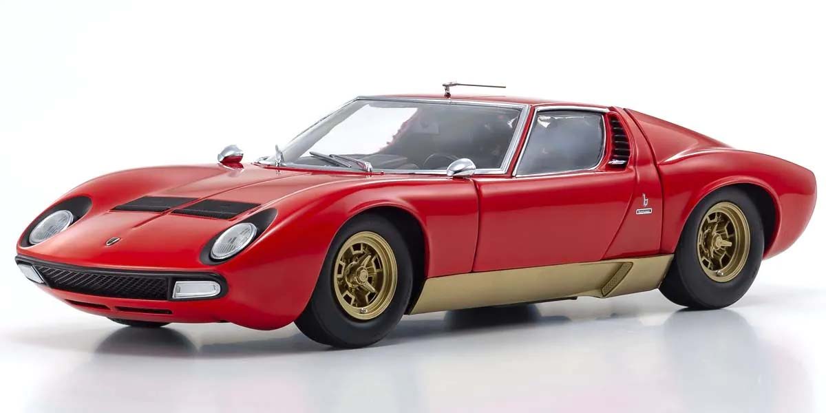 Kyosho 1:18 Lamborghini Miura SV 1970 Red-Gold 08317R - Abbildung 1