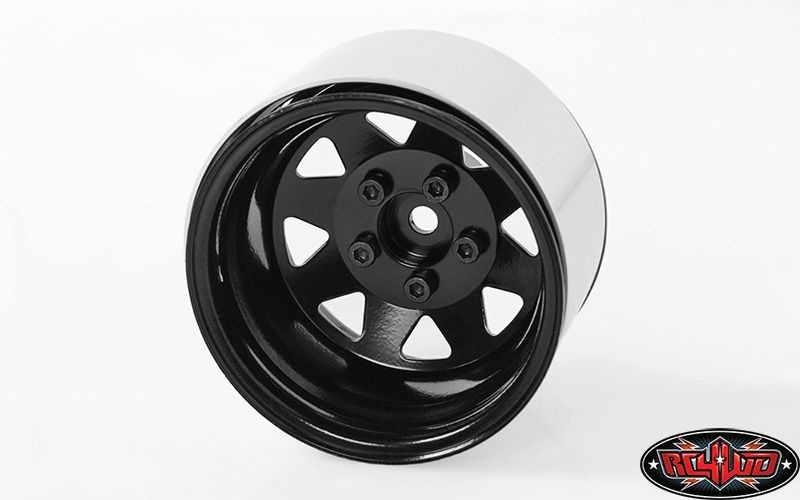 RC4WD 5 Lug Deep Dish Wagon 1.9 Steel Stamped BeadlockWheels Black Z-W0243