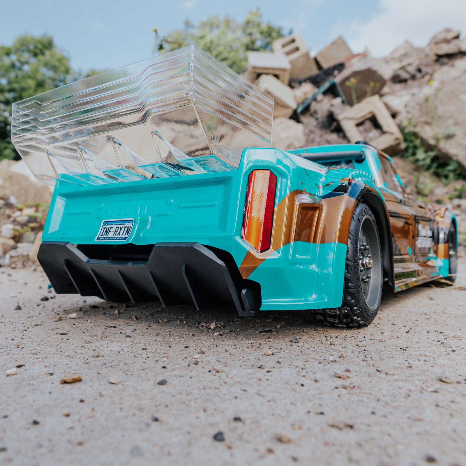 ARRMA 1/8 INFRACTION 4WD MEGA Resto-Mod Truck RTR, Teal/Bronze ARA4215V3BIT2