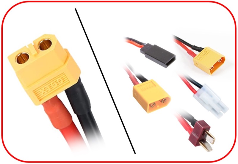 Absima Multi-Ladekabel XT60 passend für XT60,XT90,T-plug,Tamiya,FUT/JR 3040057