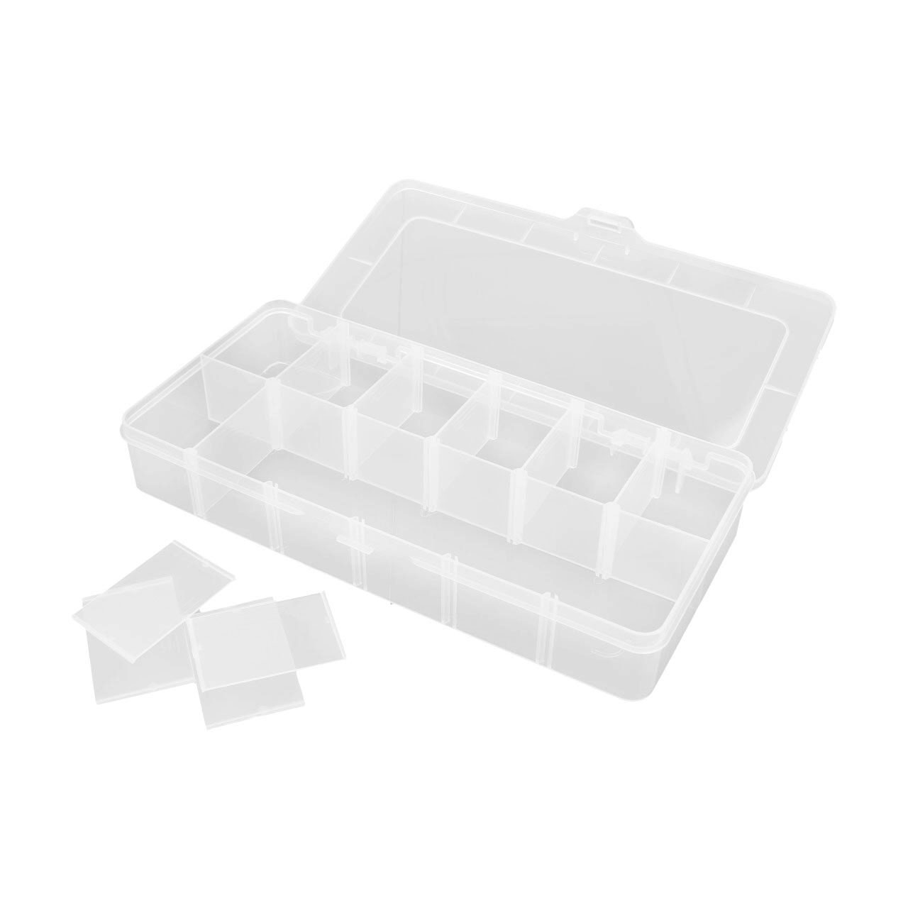 Robitronic Sortierkasten 12 Fächer variabel 260x125x43.5mm R14033