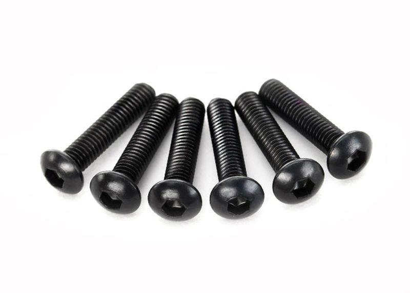 Traxxas Schrauben, 3x14mm Rundkopf M-Gewinde (Innensechskant) (6) 2593