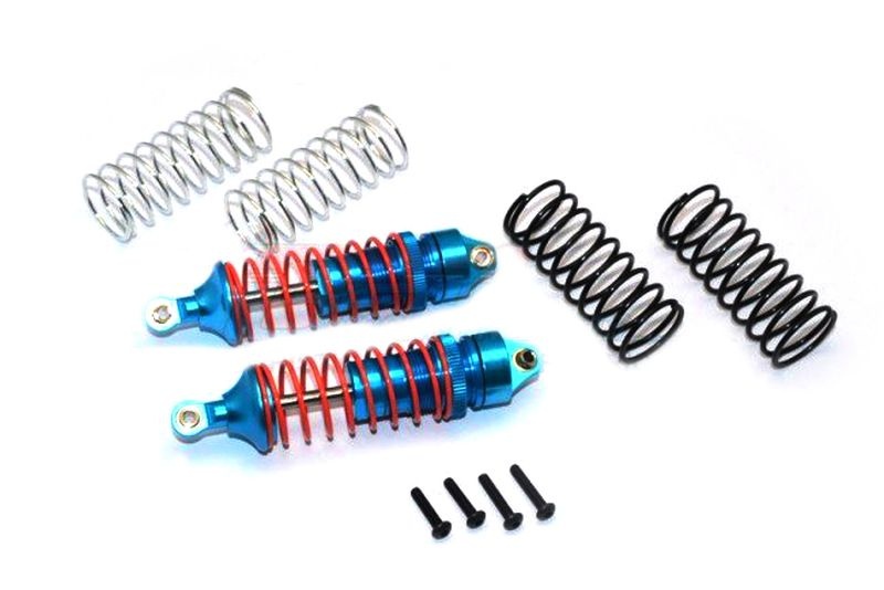 GPM Alu-Dämpfer vorn blau (1.3mm/1.5mm/1.7mm Feder) Traxxas 1/10 Rustler, Bandit
