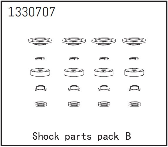Absima Stoßdämpfer Teileset B - BronX 1330707