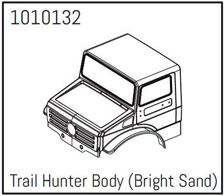 Hobby Plus T-Hunter PC Body (bright sand) - PRO Crawler 1:18 240251