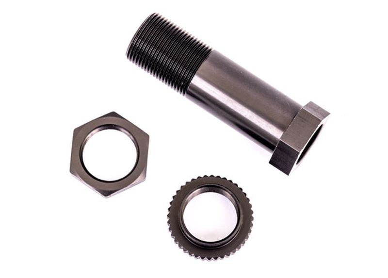 Traxxas Servo-Saver-Steher + Mutter Alu dunkel-Titan eloxiert 9545A