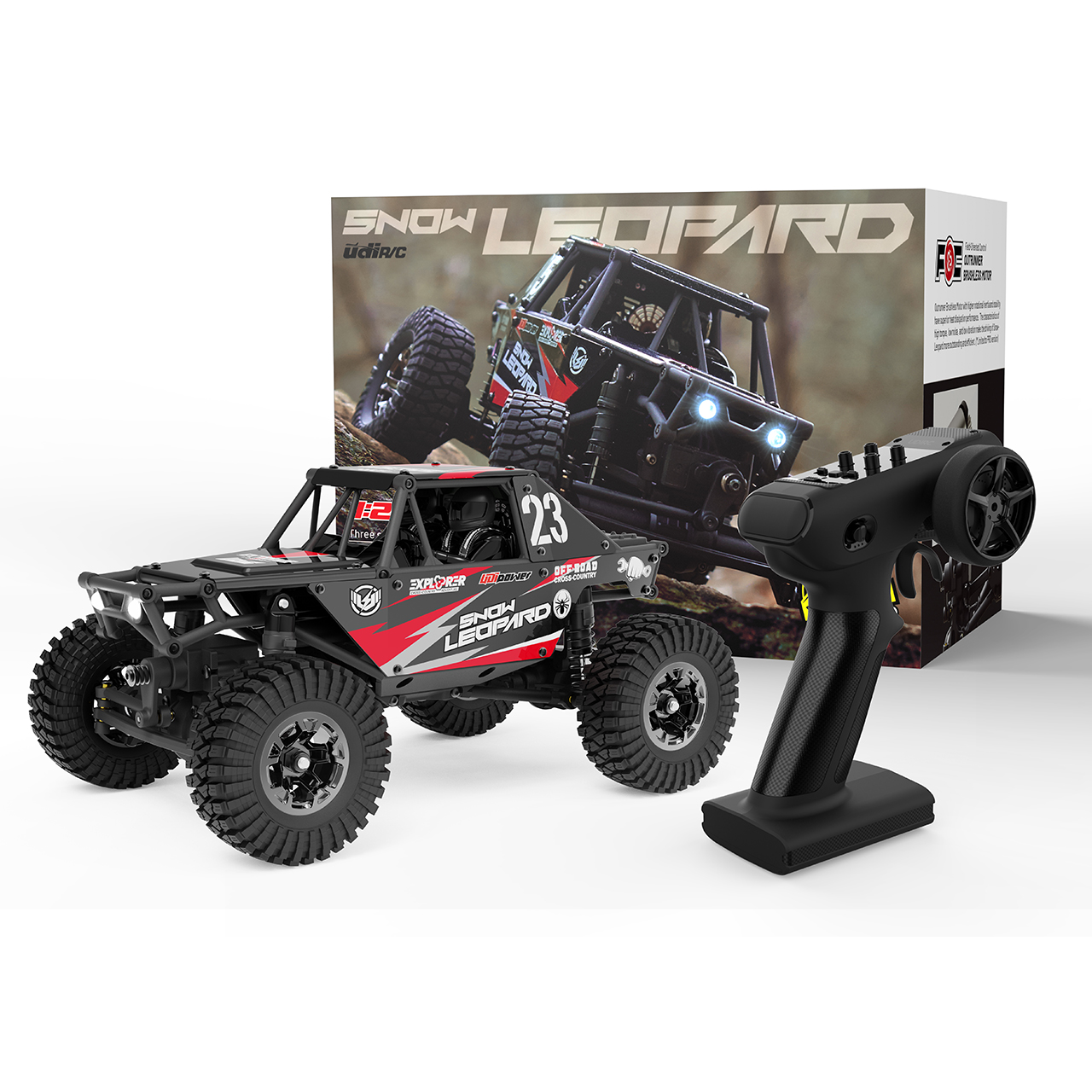 UDI RC Crawler SNOW LEOPARD 1/24 Brushed Schwarz - Abbildung 3