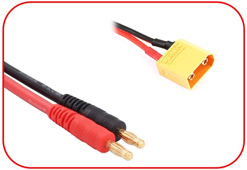 Absima Ladekabel 4mm Goldkontaktstecker - XT90 300mm 3040070