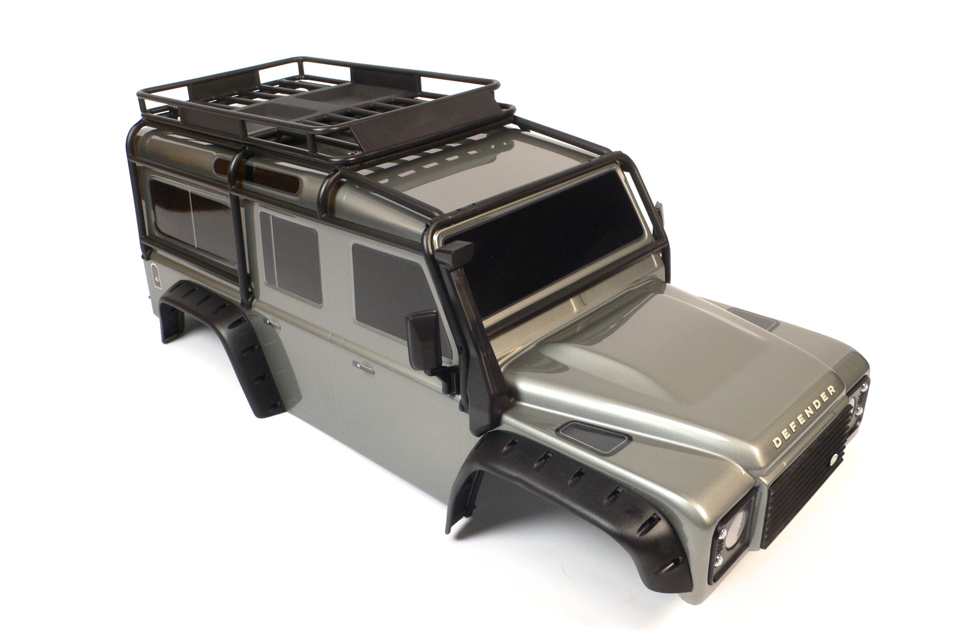 Traxxas TRX-4 Land Rover Defender Karosserie Silber Clipless 1:10 - Abbildung 1