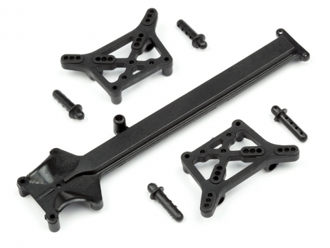 HPI Dämpferbrücke/Karo-Halter/Oberdeck Set (Recon) 105510