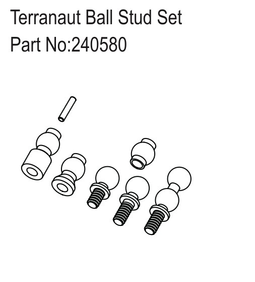 Hobby Plus Terranaut Ball Stud Set 240580