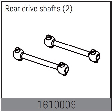Absima Rear drive shafts (2 Pcs.) 1610009