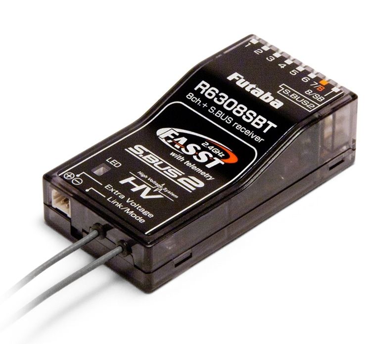 Futaba Empfänger 8CH S.BUS, S.BUS2, 2.4GHz FASST Begrenzte Stückzahl FPR6308SBT