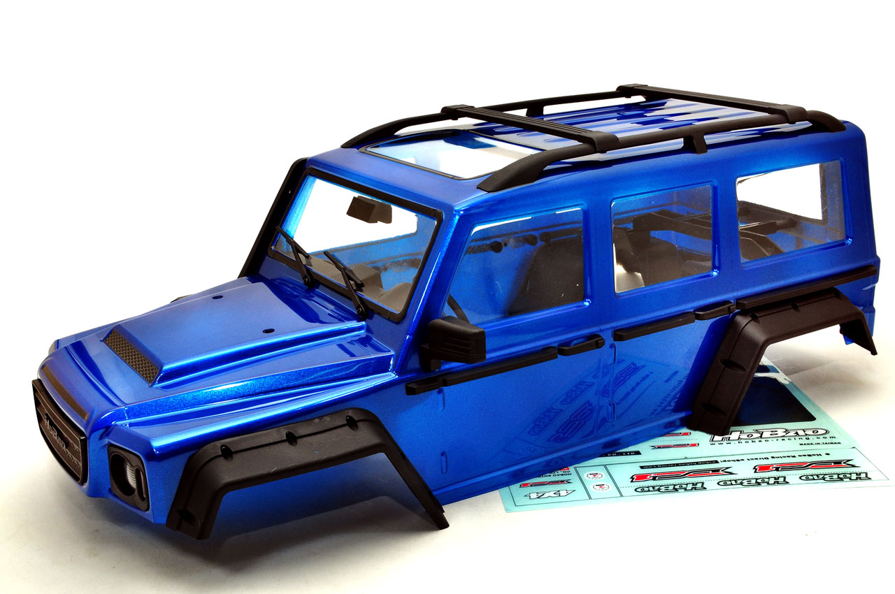 HoBao Karosserie Lexan DC-1 mit Anbauteilen blau lackiert 230103