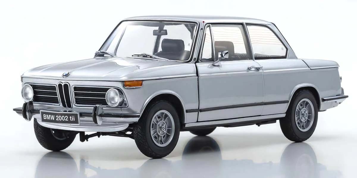 Kyosho 1:18 BMW 2002 Tii 1972 Silver 08543S