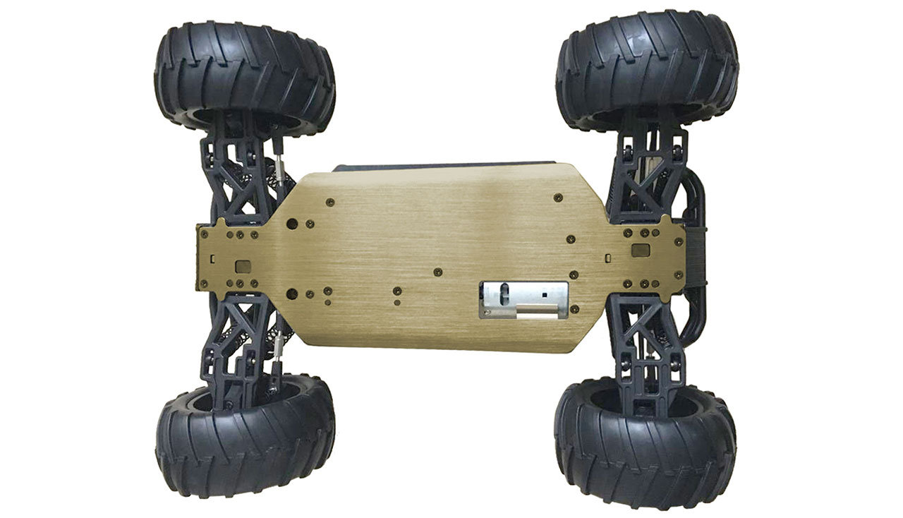 Amewi Terminator 4WD brushed 1:10 22318 Aluminium Chassis, inkl. Akku & Ladegerät 22318