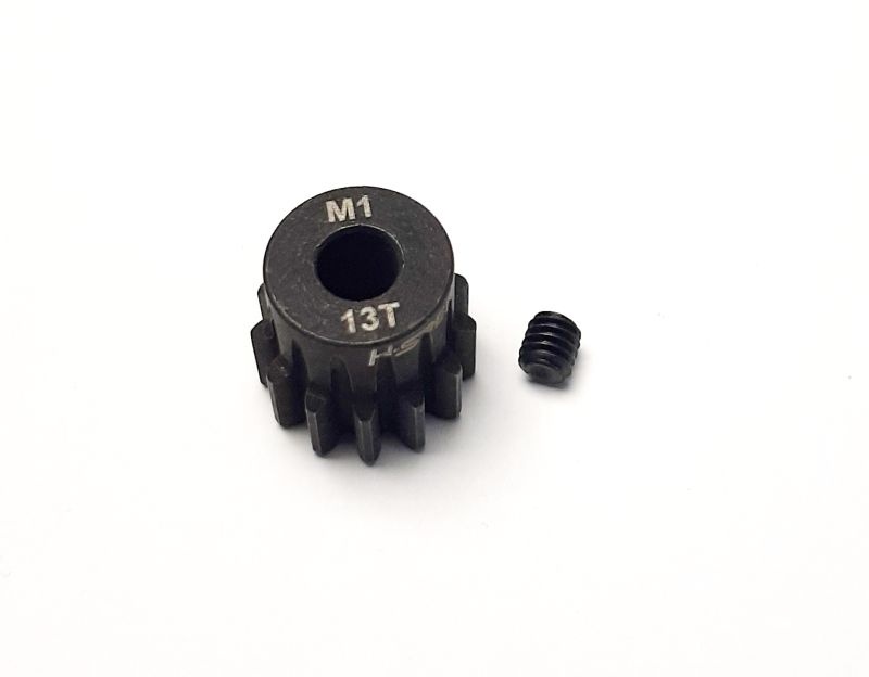 H-SPEED Stahlritzel 13 Zähne Modul 1 - 5mm Welle HSPX113