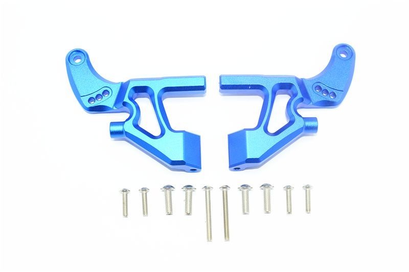 GPM Alu Flügelhalter hinten blau Traxxas 1/10 E-Revo