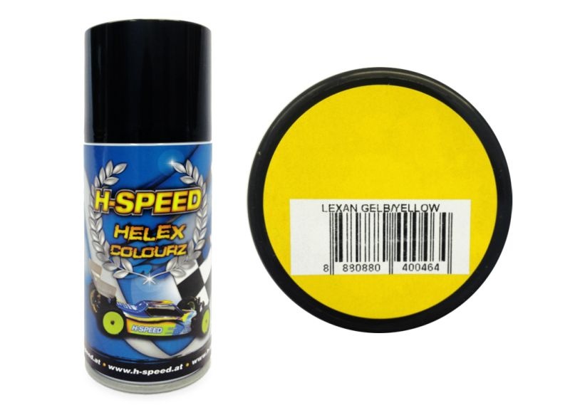 H-SPEED Lexan Spray Farbe Helex Colourz gelb 150ml HSPS004