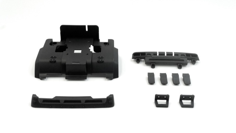 Hobby Plus CR-18P 6X6 Flat Bed Body Mount & Grill 240428