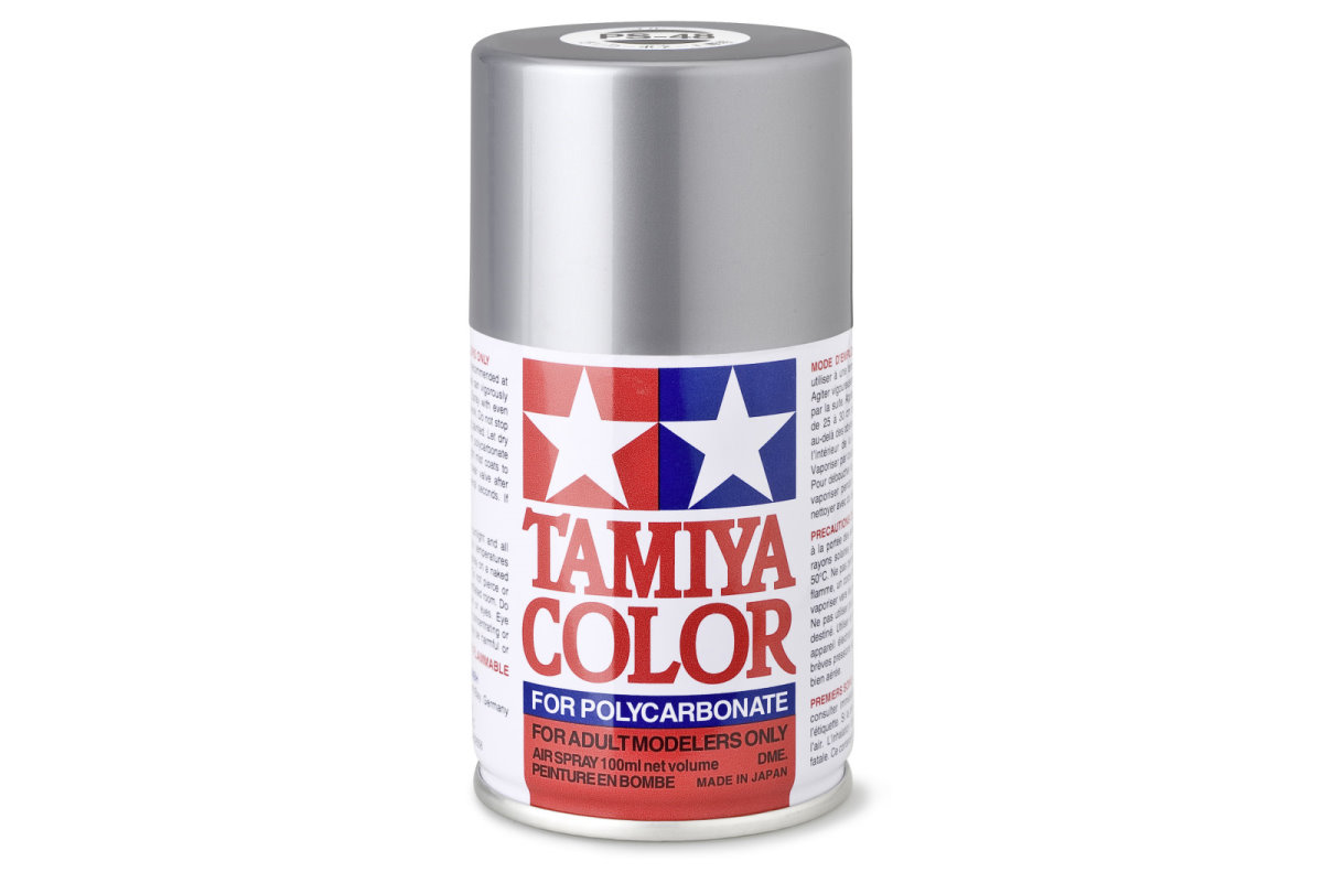 Tamiya Color Lexan Spray Farbe PS-48 Alu Silber Chrome PS48 Silver Chrome 100ml 300086048 - Abbildung 1