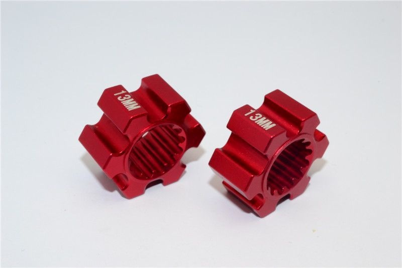 GPM Alu Hex-Adapter 13mm rot (2 Stk.) Traxxas X-MAXX