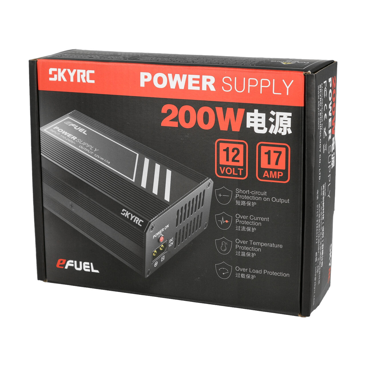 SkyRC Netzteil 200W PSU 12 Volt 17 Ampere SK-200025