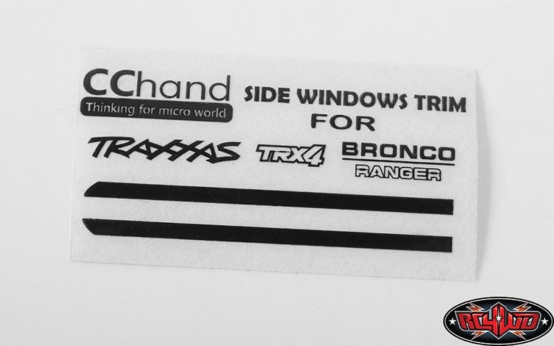 Front Side Window Trim for Traxxas TRX-4 '79 Bronco Ranger VVV-C0519