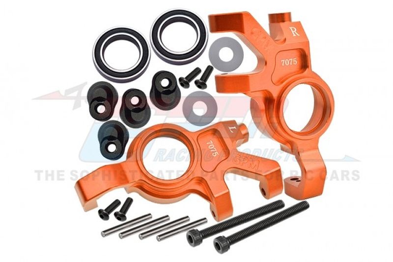 GPM Aluminium Lenkhebel Set vorne oversized orange TRX X-MAXX TXM021LNOR