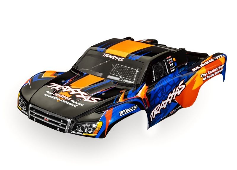 Traxxas Karo Slash VXL 2WD (passt auch Slash 4x4) orange/blau, kpl. 6812T