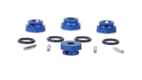 Aluminium Radmitnehmer blau (4Stk.) - S10 Blast 124600