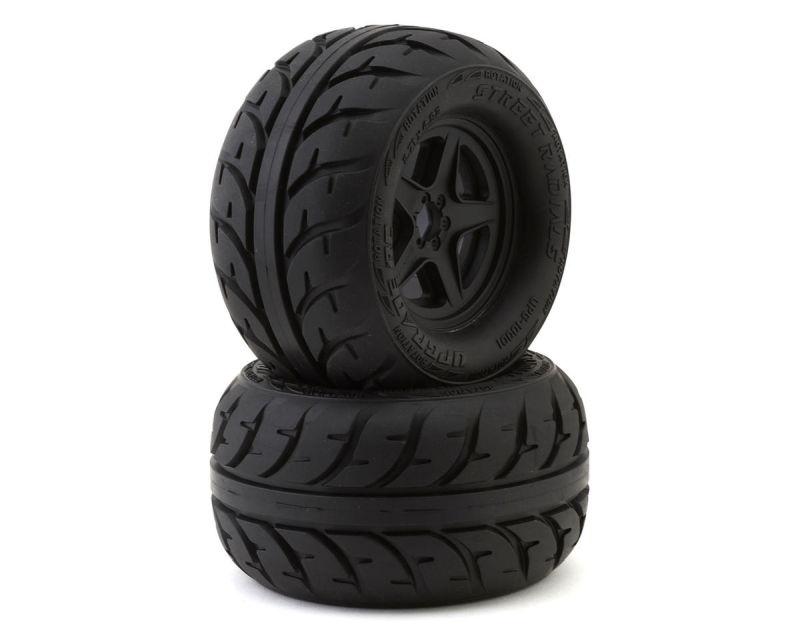Upgrade RC Street Radials 2.8 On-Road Reifen mit 5-Star Felgen (2) nP62 (H124.9 x B68.8mm x ID71.1mm)