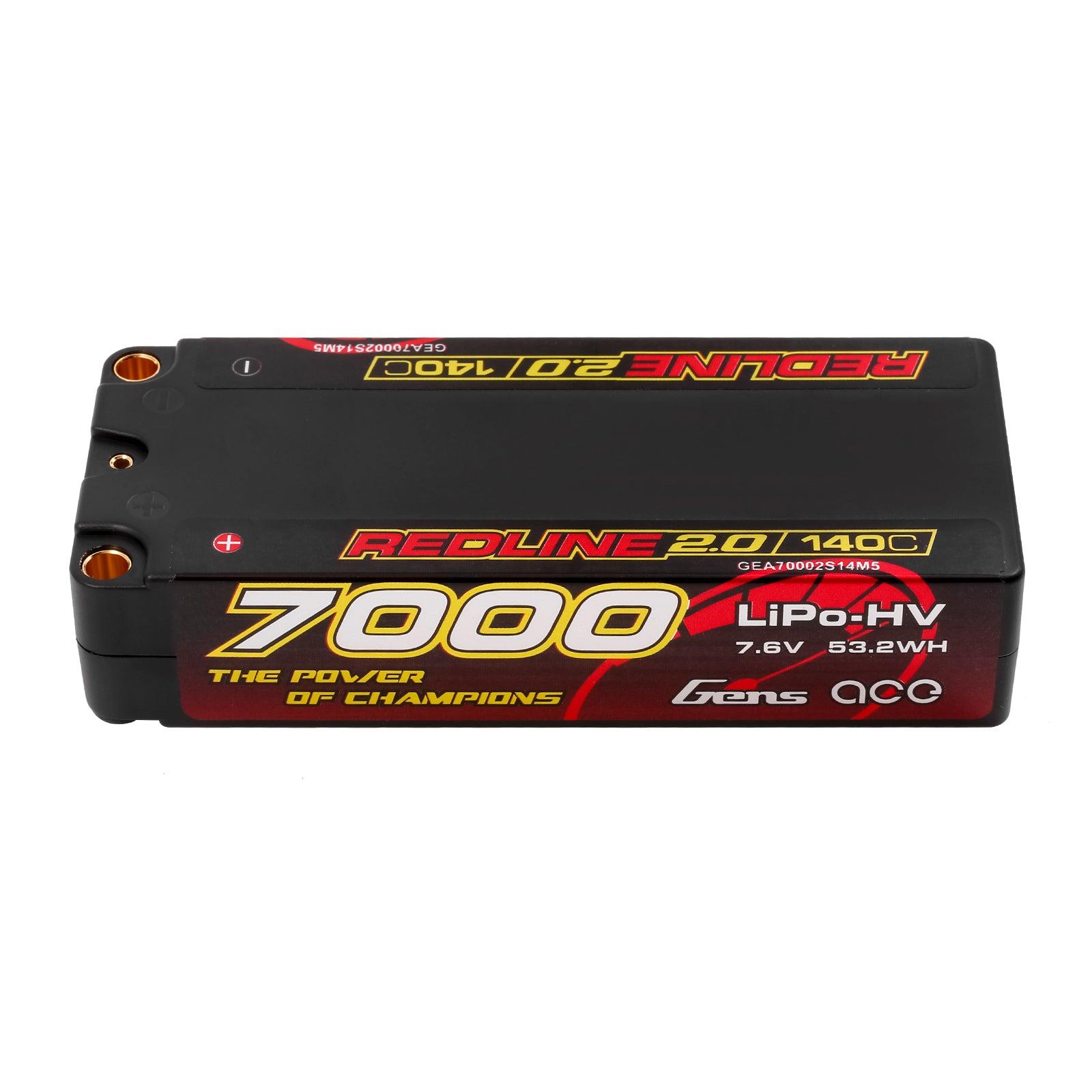 Gens Ace Rotline 2.0 Series 7000mAh 2S1P 7.6V 140C HardCase HV Lipo Akku Pack mit Hardcase 133# GEA70002S14M5