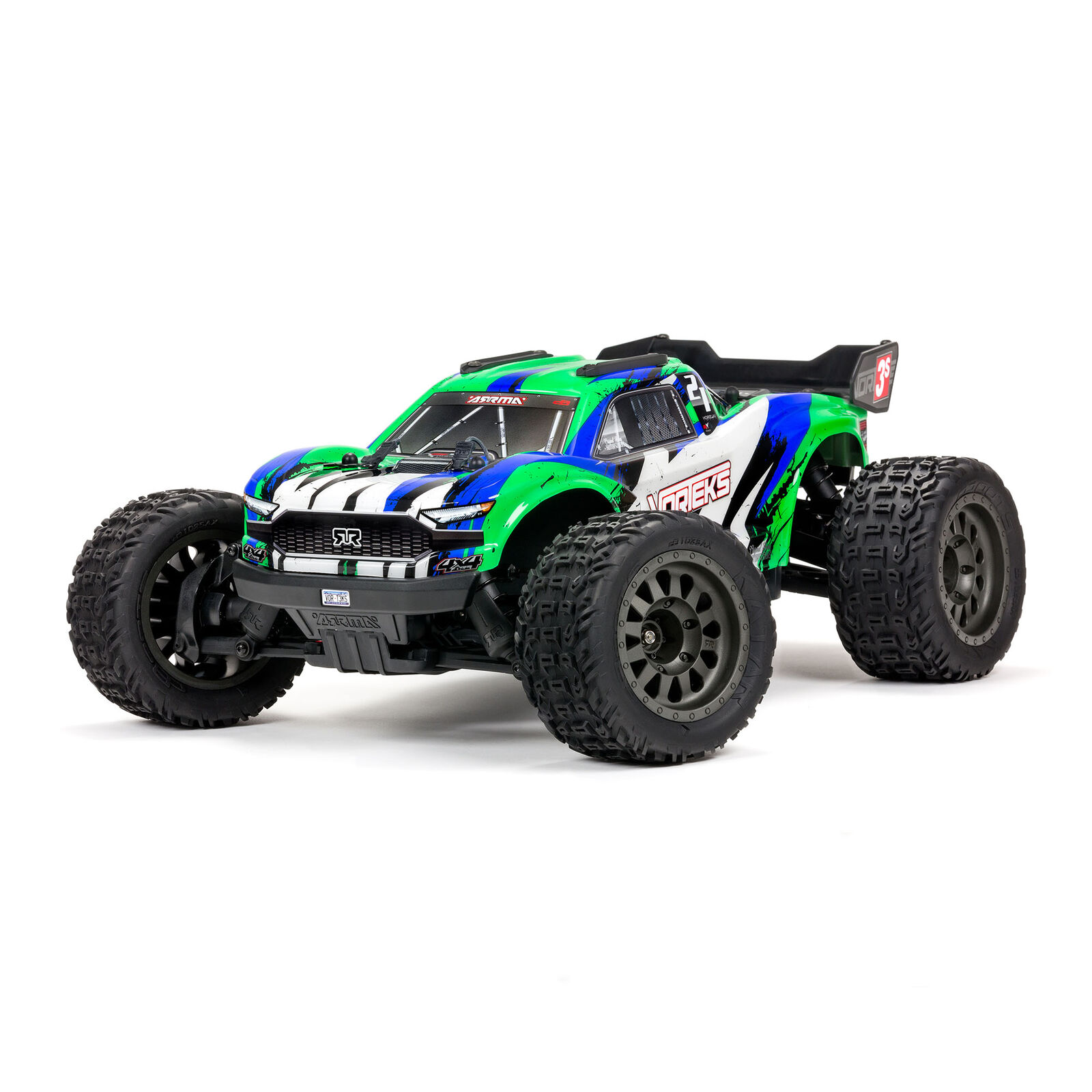 ARRMA 1/10 VORTEKS 4X4 3S BLX 4WD Stadium Truck Green ARA4305V3BT3