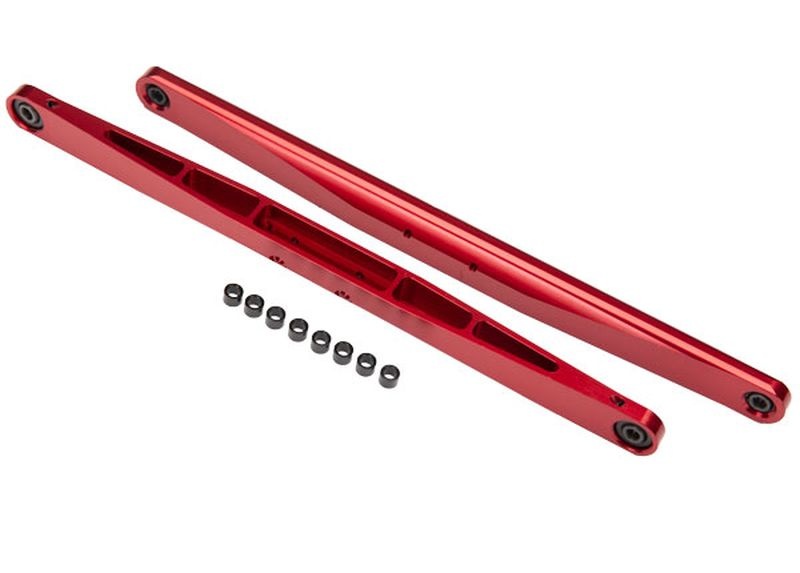 Traxxas 8544R Trailing-Arm Alu rot eloxiert (2)