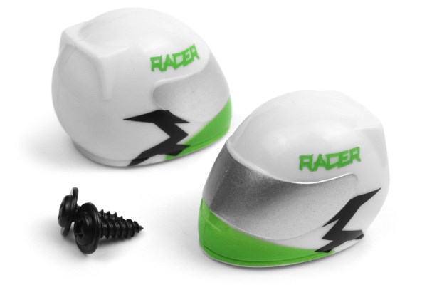 BLACKZON Driver Helmet (Green/2pcs) 540173
