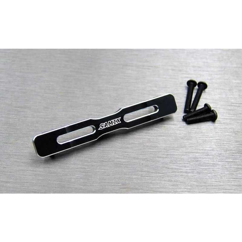 SAMIX Alum. Dämpferplatte v/h schwarz für Element RC Enduro END-6633