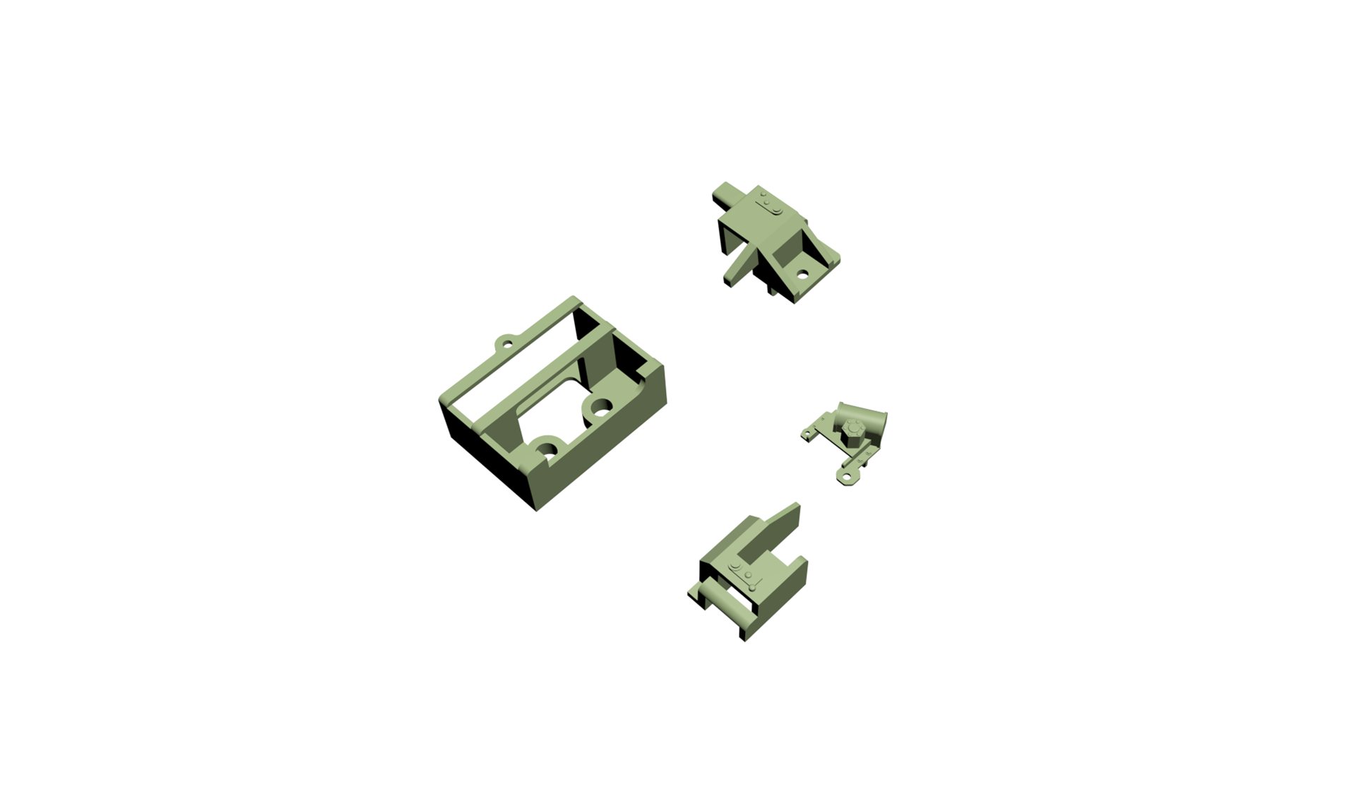 Amewi Trägerteile für 8x8 Truck grün T049G