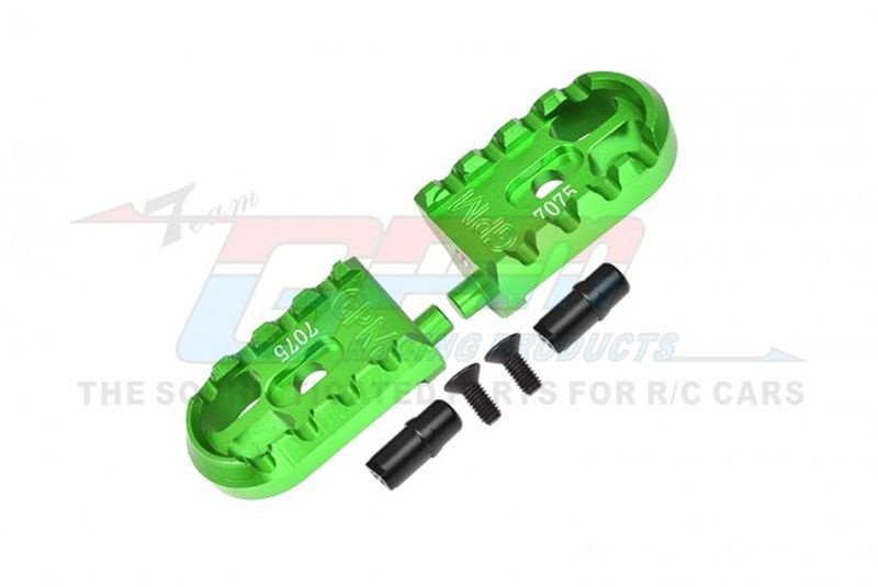 GPM Alu Fußraster-Set grün 1/4 PROMOTO-MX MOTORCYCLE RTR FXR-LOS06000/60 MX014G