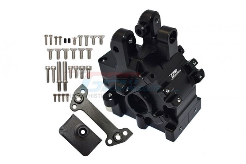 GPM Aluminium Getriebegehäuse vorn schwarz ARRMA Kraton, Outcast 8s MAKX012NF/RBK