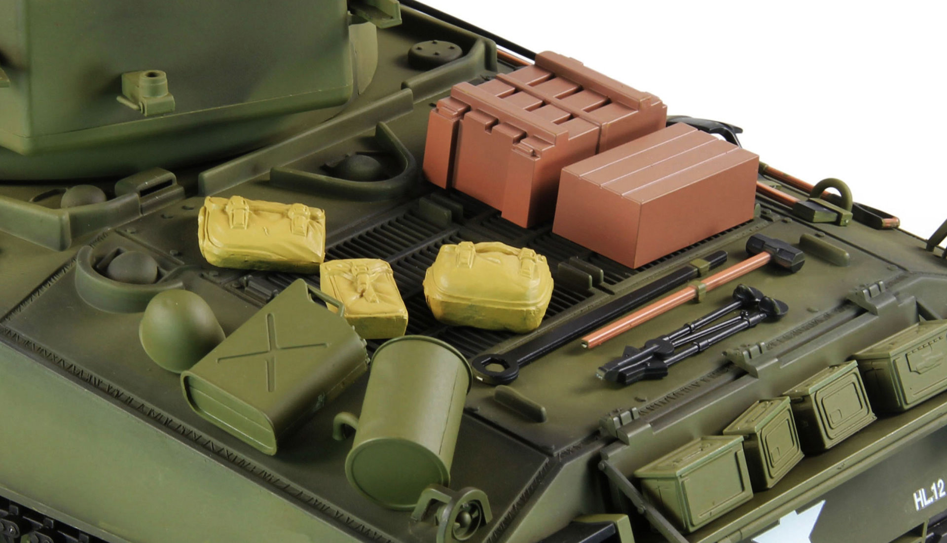 Amewi U.S. M4A3 Sherman 1:16 Professional Line IR/BB Panzer Sound/Rauch/Metall 23115 - Abbildung 5