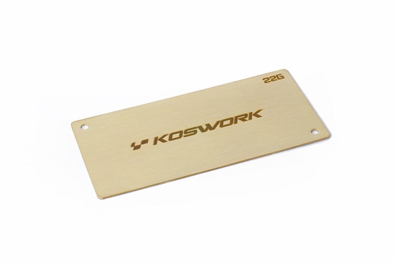 Koswork Batteriegewicht Shorty 94x46x0.6mm - 22g KOS04221