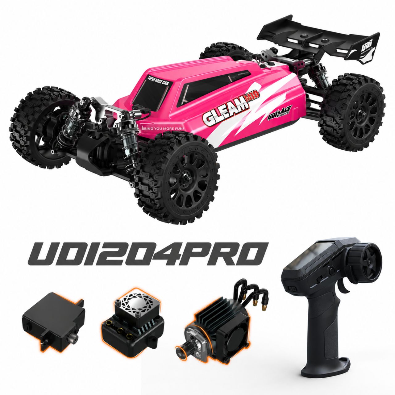 UDI R/C UD1204 GLEAM Pro 1/12 4WD Brushless Buggy Pink - Abbildung 8