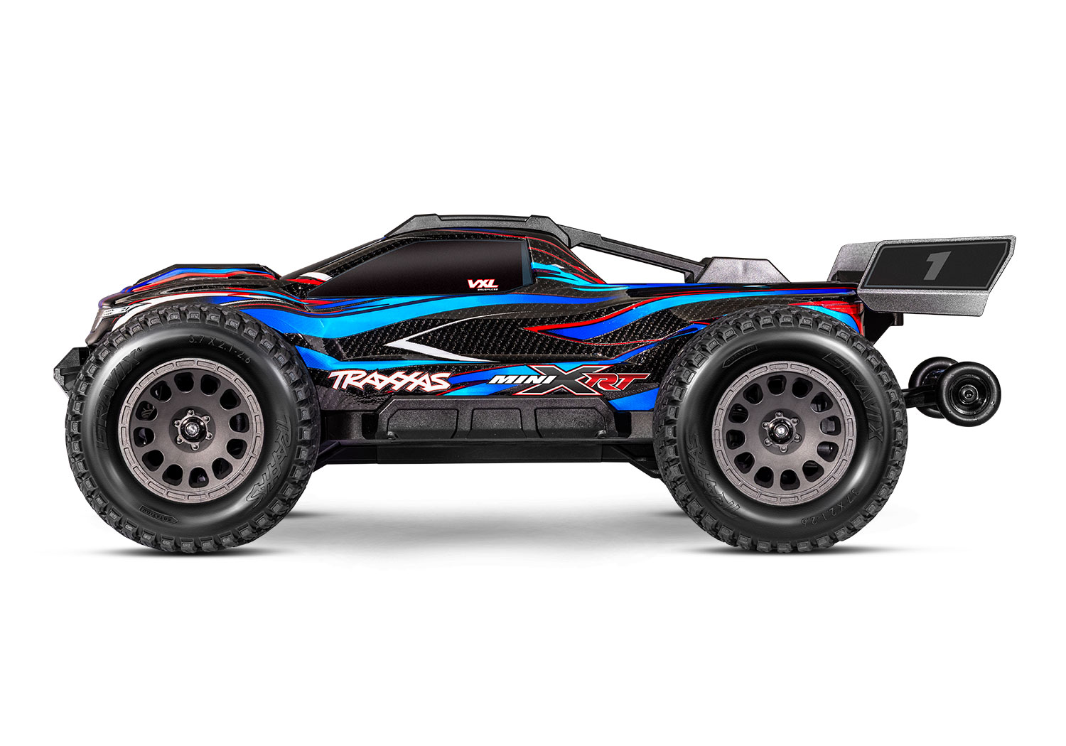 Traxxas MINI-XRT VXL-3S 4x4 1/16 Race Truck Blau mit 2S Akku/Lader 108076-1 - Abbildung 3
