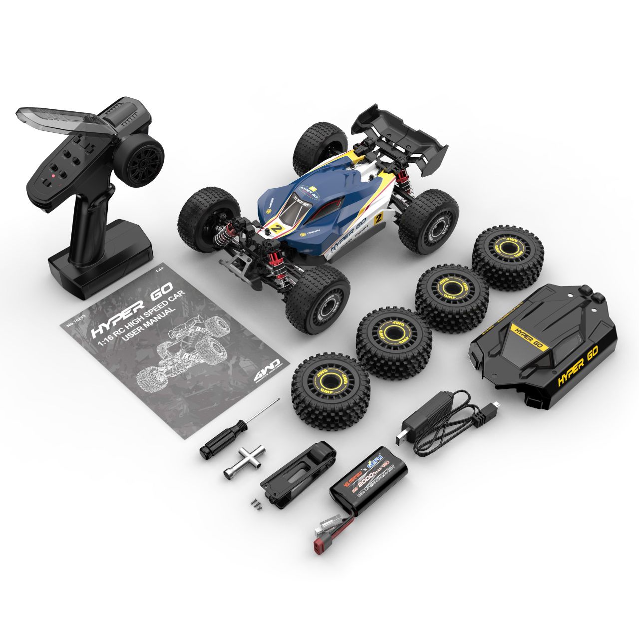 MJX Hyper GO 1/16 Brushless Buggy 4WD RTR 16213 - Abbildung 6